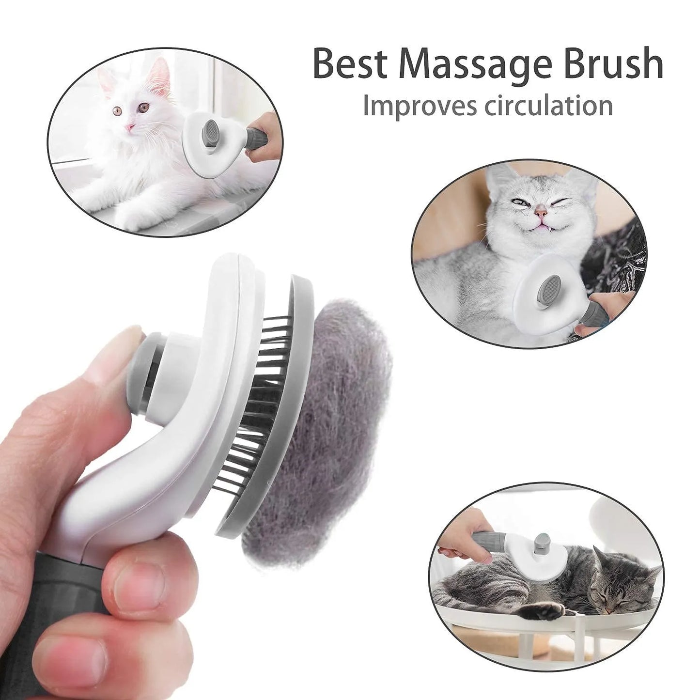 Pet Dog Brush Cat Comb Self Cleaning Pet Hair Remover
